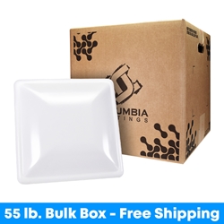 Semi-Gloss White (40%-50% Gloss) mid, medium, snow, white, light, semi, semi-gloss, semigloss, affordable, low-cost, cheap, bulk, box, 55, 55lbs, fifty, fifty-five, five