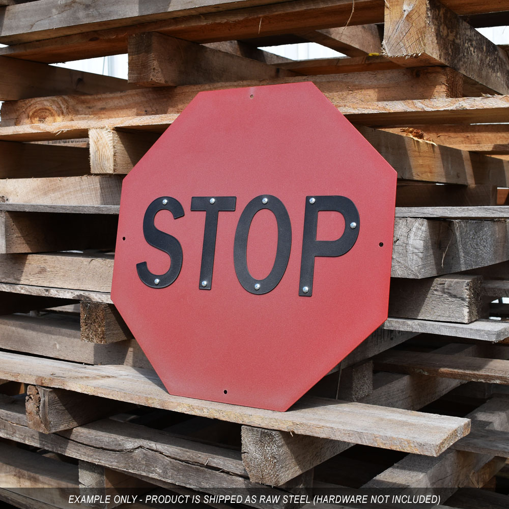 Retro Stop Sign Metal on sale Sign 28 x 28 Inches