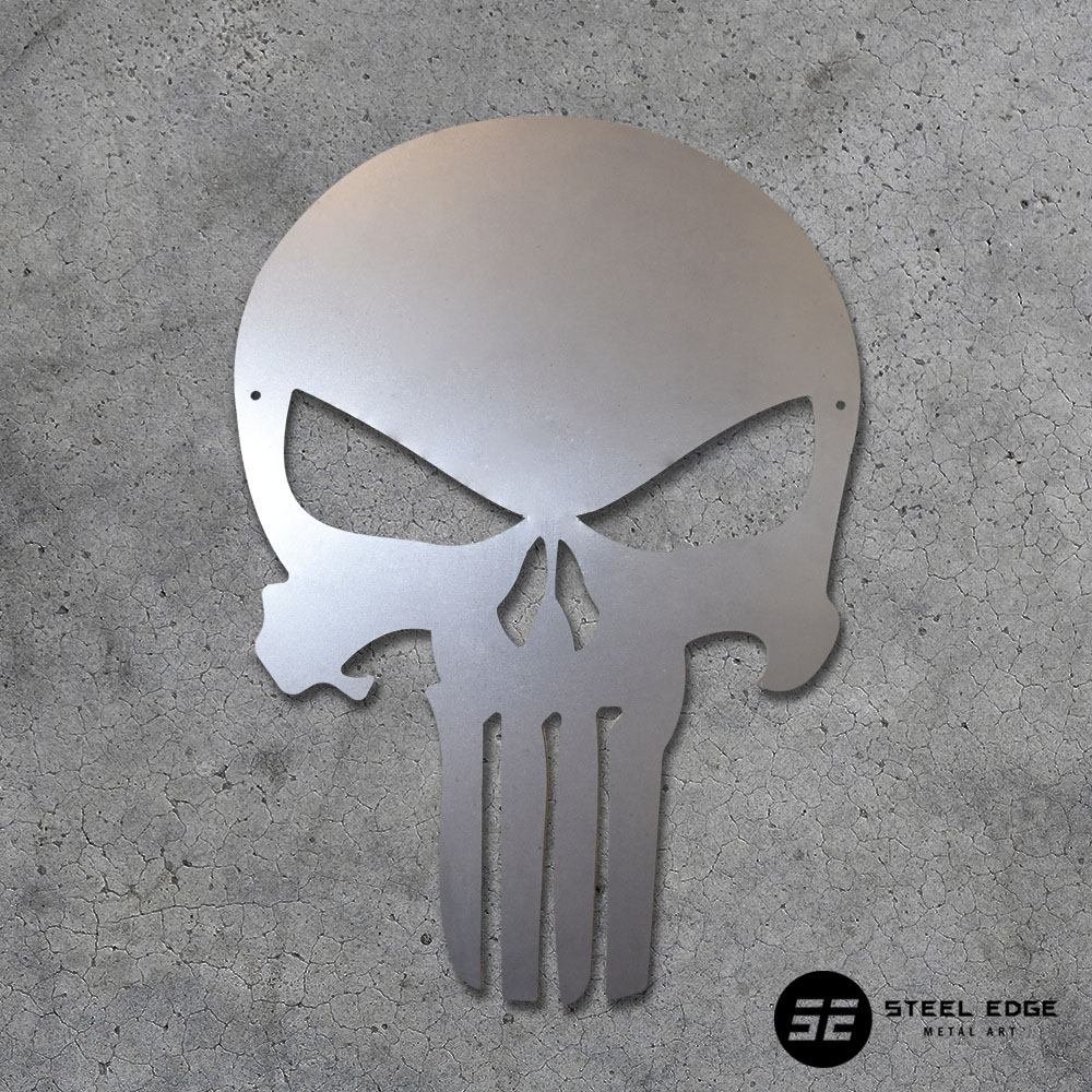 Columbia Coatings Punisher Skull 7" x 10" (Galvanized) 